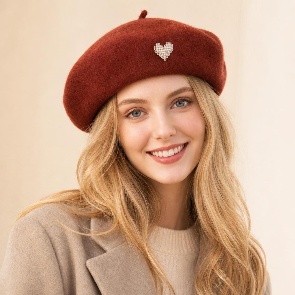 Fashion Warm Winter Wool Beret - Beret French Wool 评论和价格