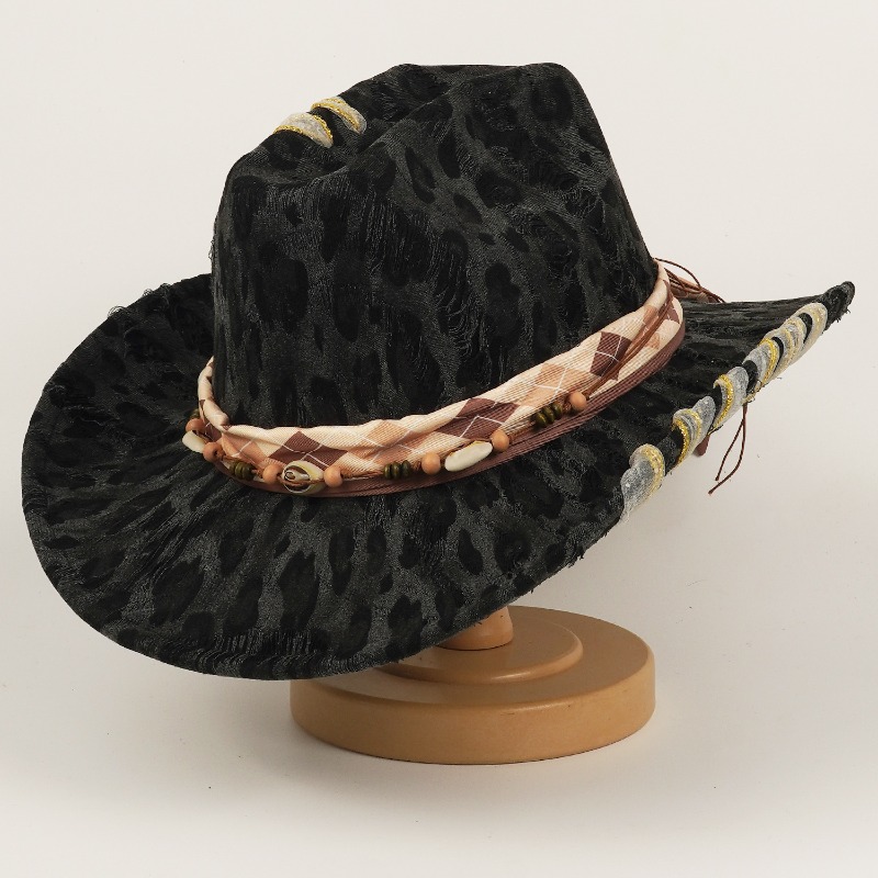 Leopard Print Western Cowboy H - Cowboy Hat Straw 评论和价格